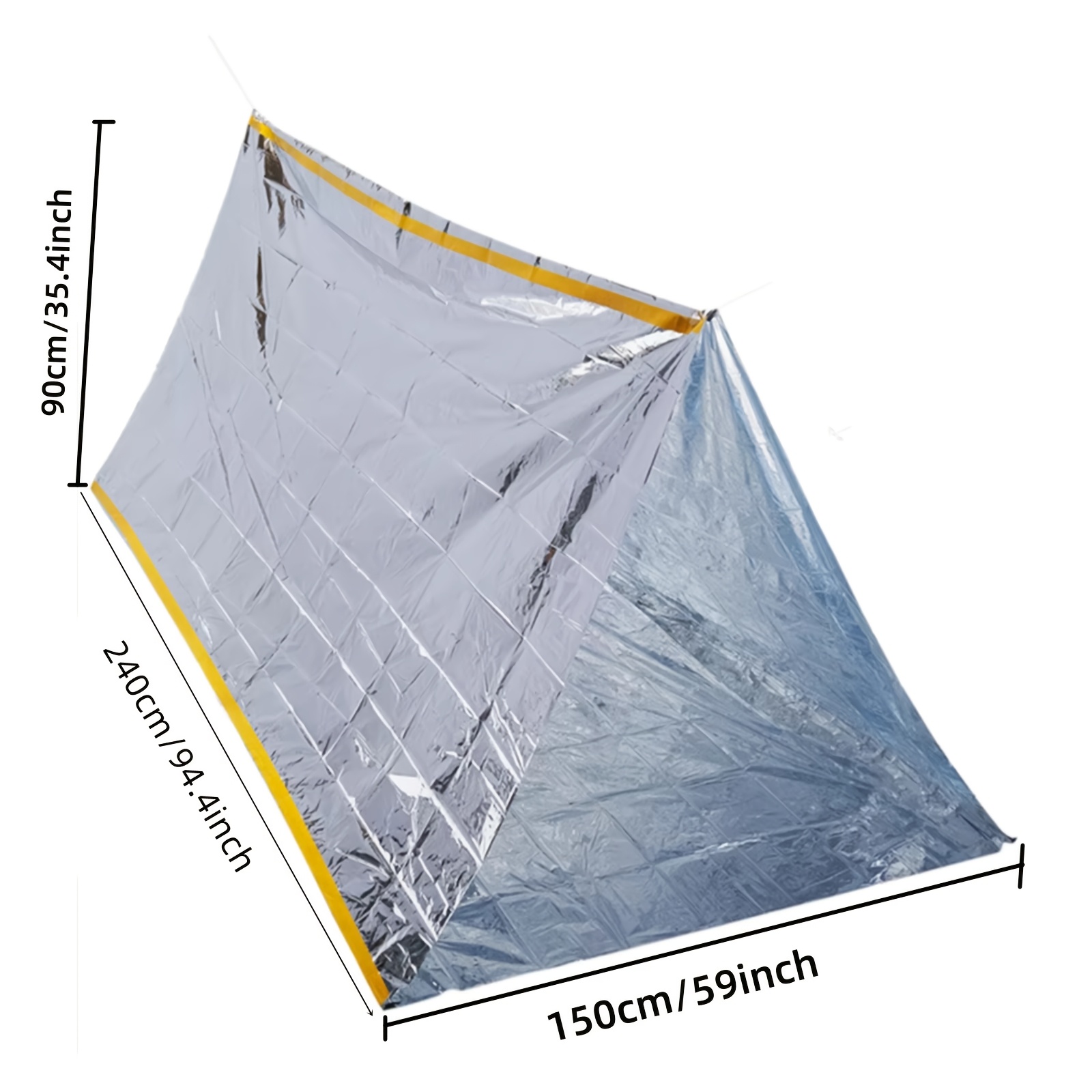 เต็นท์ฉุกเฉินแบบพับได้และถุงนอ - Emergency Mylar Tent บทวิจารณ์และราคา